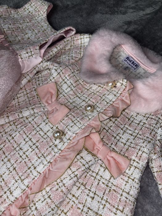 Комплект за момиче, рокля и палто размер 12м./1 година