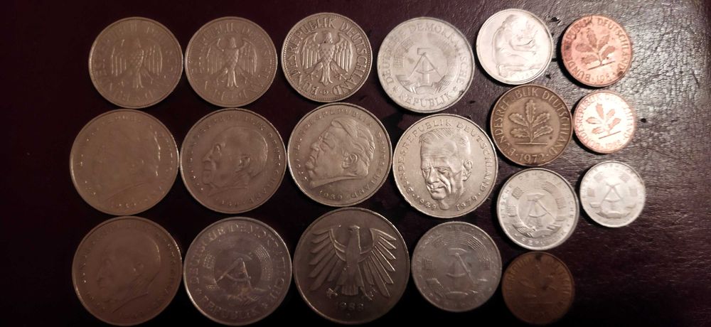 Монети Германия 1950 - 1993 год.