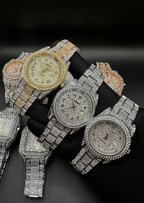 Диамантени часовници Cartier , Rolex , AP iced out