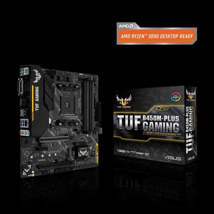 kit AM4 3600X tray + Asus B450M TUF Gaming PLUS la cutie