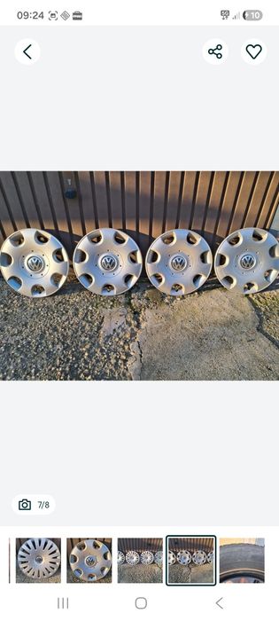 Set jante tabla 15 inch originale VW, Seat, Audi, Skoda