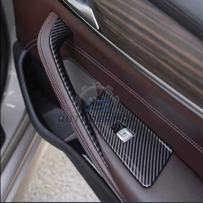 Комплект кожени капачета за BMW 5 серия G30 G31 G38 M5 F90, мока, 4бр