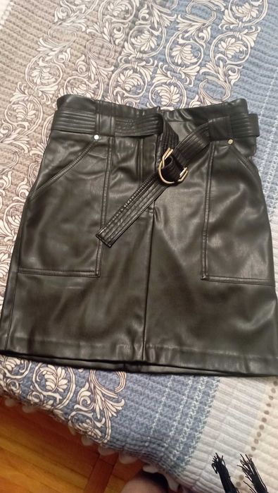 Продам юбку кожаную