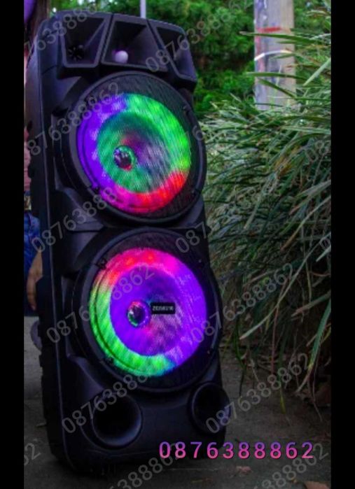 ПРОМО! Голяма Караоке Тонколона 73см. 16 инча с Безжичен Микрофон