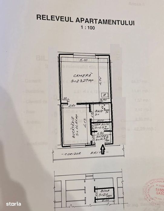 Apartament 1 camera, 44 mp, imobil tip vila, cartierul Gruia
