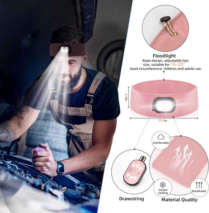 IVYWNT LED Лента за челник с 1 светлина