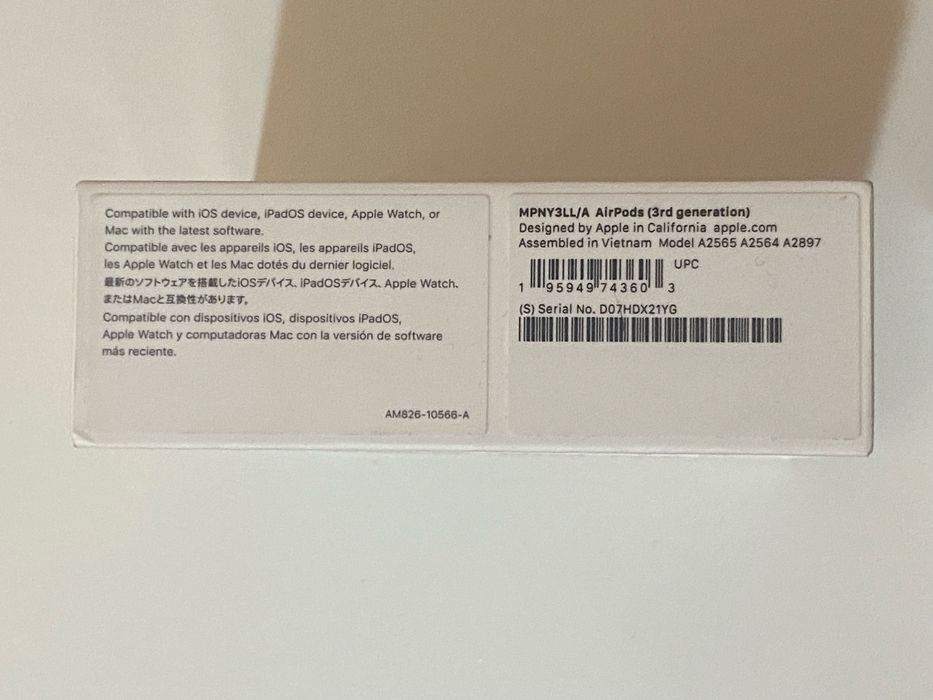 Наушники Airpods, 3rd generattion