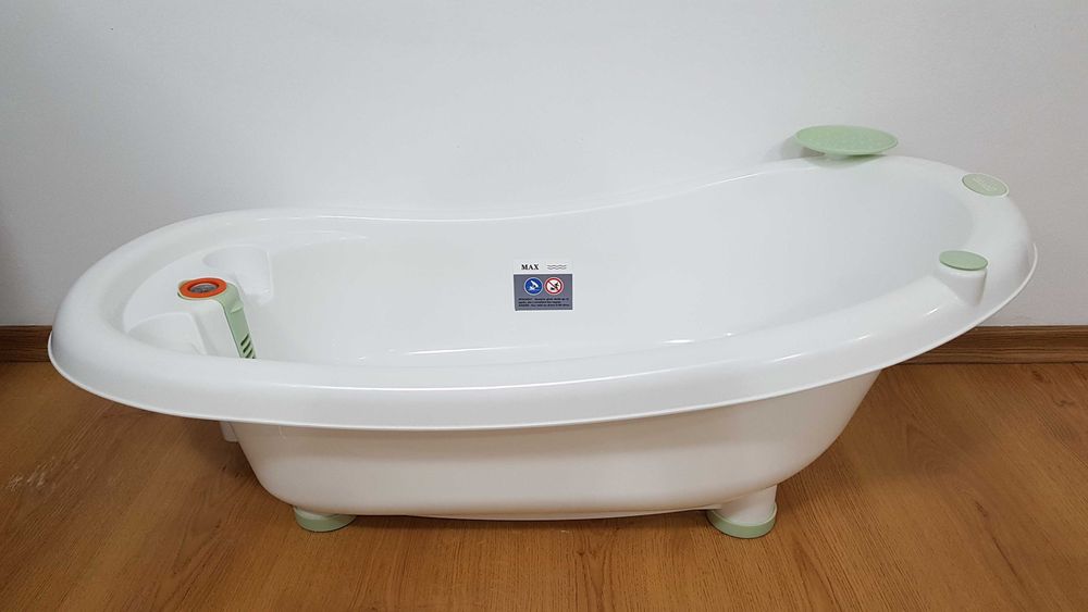 Бебешка вана с подложка Chipolino Bubble, минт 91 см