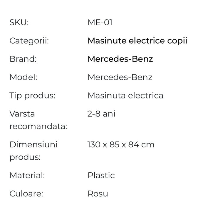 Masinuta electrica