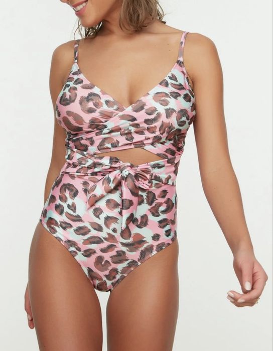 Costum de baie print leopard