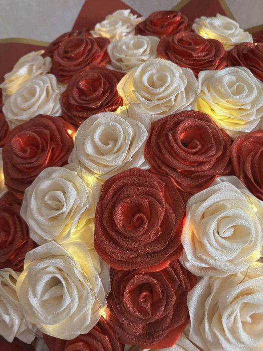 Букет из атласных лент