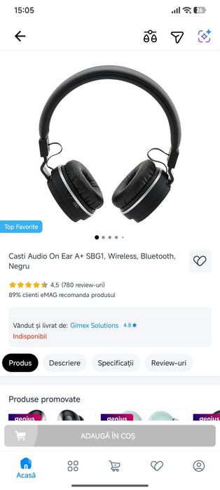 Căști on aer wireless
