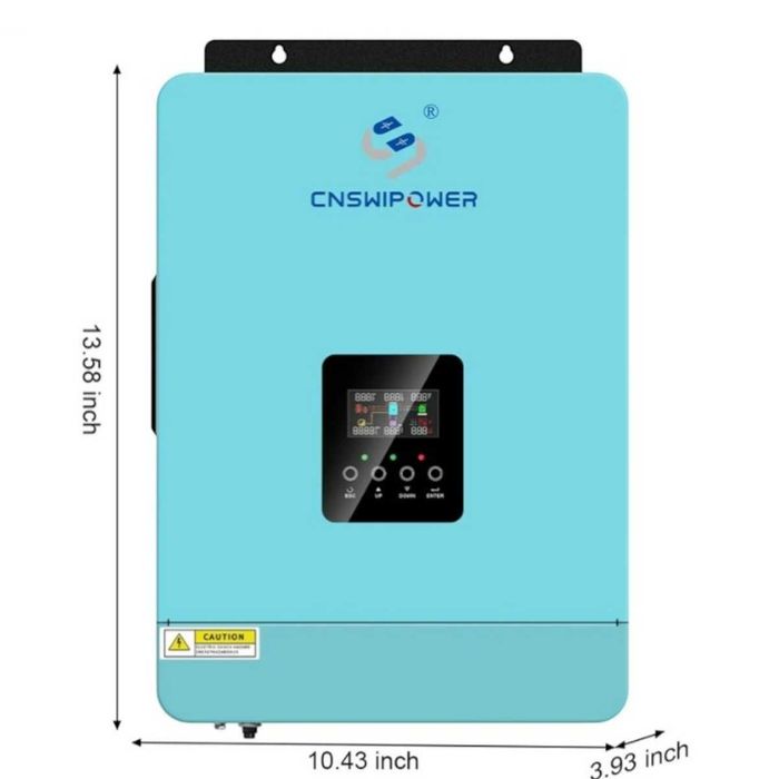Invertor hibrid 3200W 24V MPPT 80A, unda sinusoidala pura CNSWIPOWER