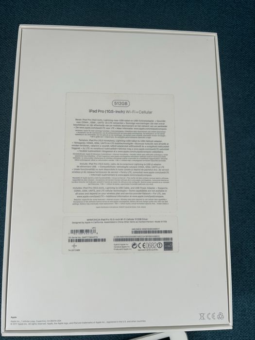 iPad Pro 10.5” 512GB Wi-Fi + Cellular Silver | Impecabil + Cutie