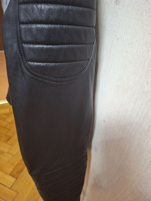 Geacă damă piele naturală TG.Mureș,marimea L,vulpe argintie naturală ,
