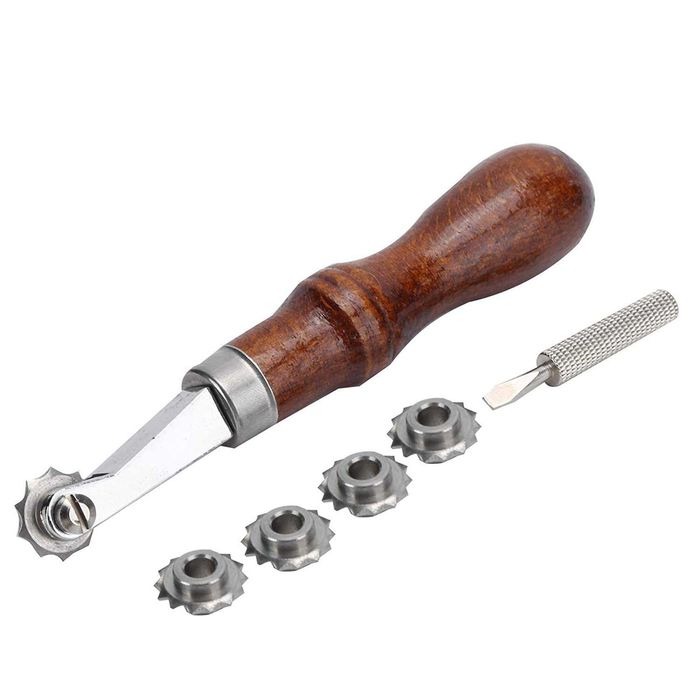 маркиращо сарашко, кожарско колело за кожа с 5 накрайника