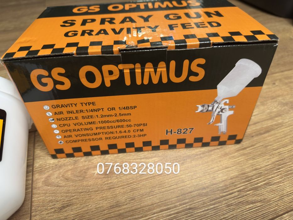 Pistol de vopsit cu aer comprimat, rezervor 600 ml