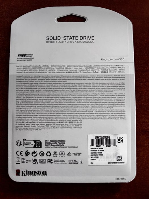 SSD  Kingston NV2 capacitate 2TB