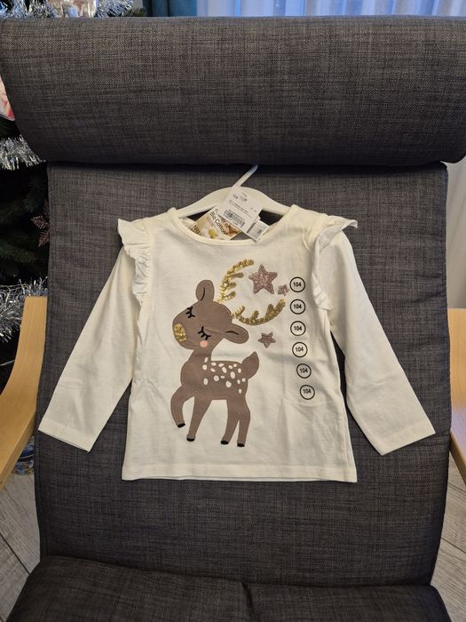 Outfit Crăciun Revelion fetițe noi etichetă 104 / 3-4 ani C&A Benetton