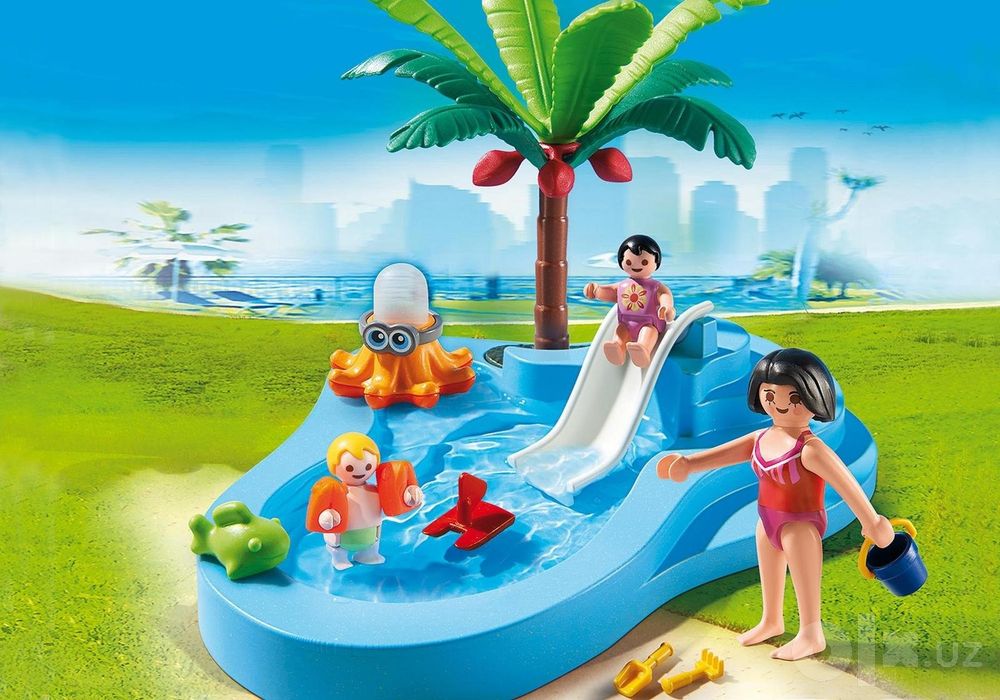 Playmobil 6673 Summer fun Детский бассейн с горкой 22 pcs