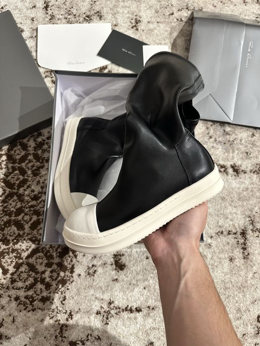 rick owens ankle boots 37