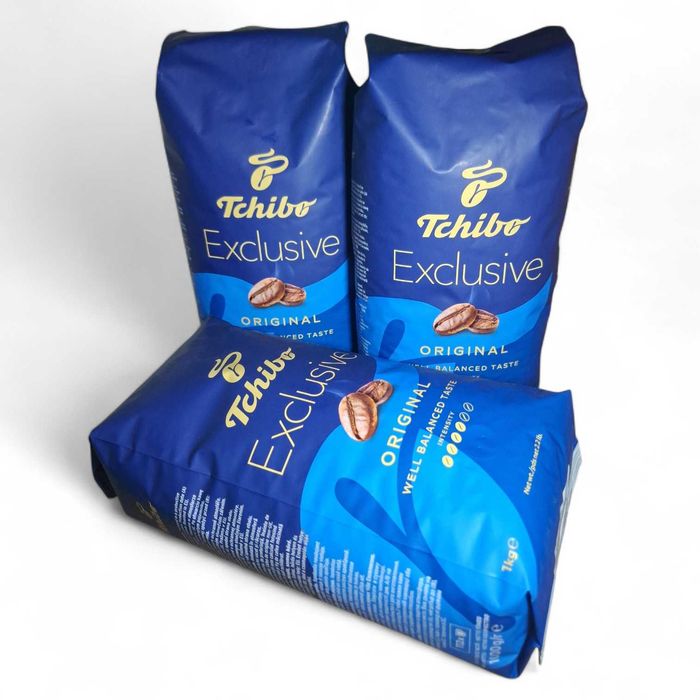 Super Oferta 3Kg Cafea Boabe Tchibo Exclusive - Factura - Valabilitate IUNIE 2027