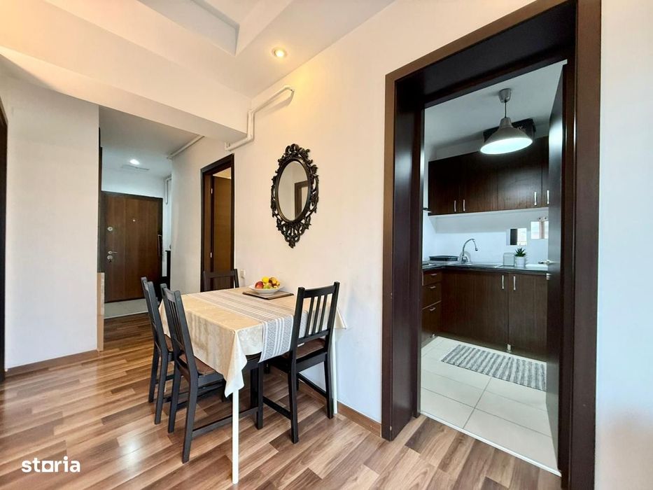COSMOPOLIS - Apartament cu 2 camere tip studio, mobilat si utilat.