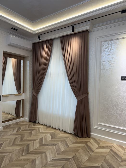 Parda va karniz Шторы карнизы жалюзи