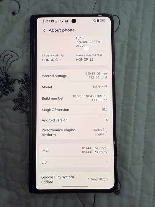 Honor magic v5 512gb