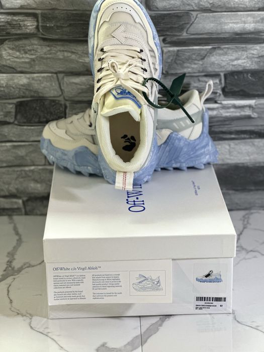 Adidasi Off White Odsy 1000 Blue Marble