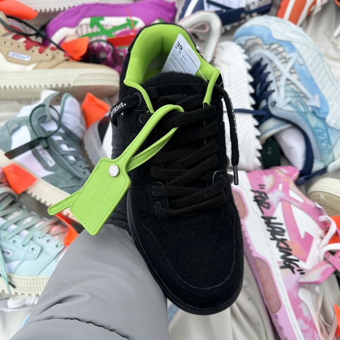 Off-White Out Of Office Monster Green Black Wool Verde Brotacel