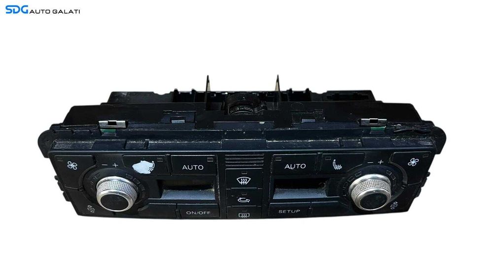 Panou Modul Unitate Comanda AC Aer Conditionat Clima Dublu Climatronic Dual Zone cu Incalzire Scaun Scaune Audi A8 D3 2002 - 2008 Cod 4E0820043A [LC0728]