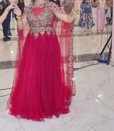 Дамска червена рокля