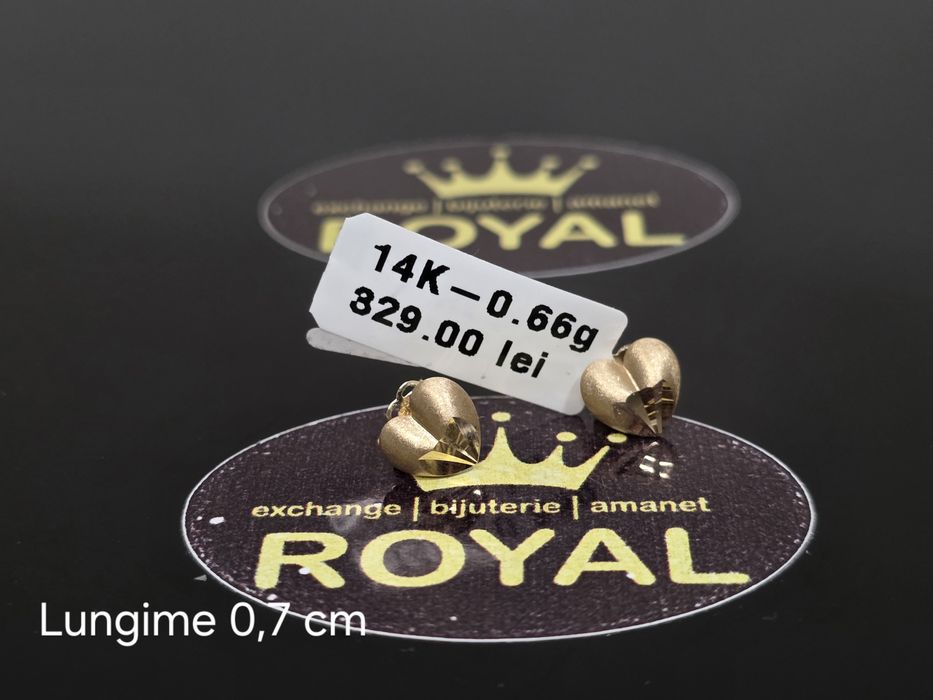 Bijuteria Royal: Cercei aur 14k/0.66 gr