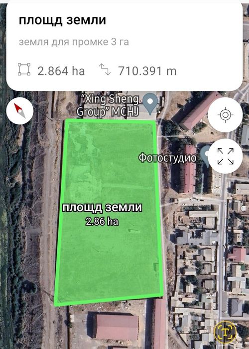 Прадажа земля Бинокор