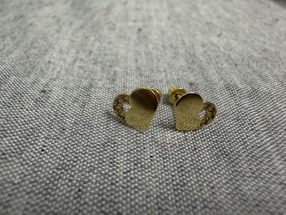 Cercei aur 14k inima