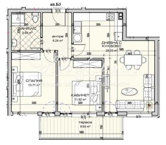 Продава се Тристаен апартамент в Варна, Виница - 108 кв.м за 1345 €/кв.м - Снимка #1