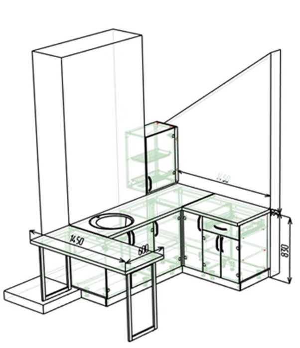 Кухня - барный островок - новый