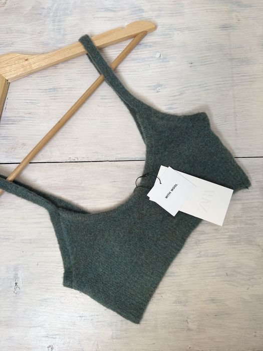 Къс пуловер / топ с вълна Зара /Zara