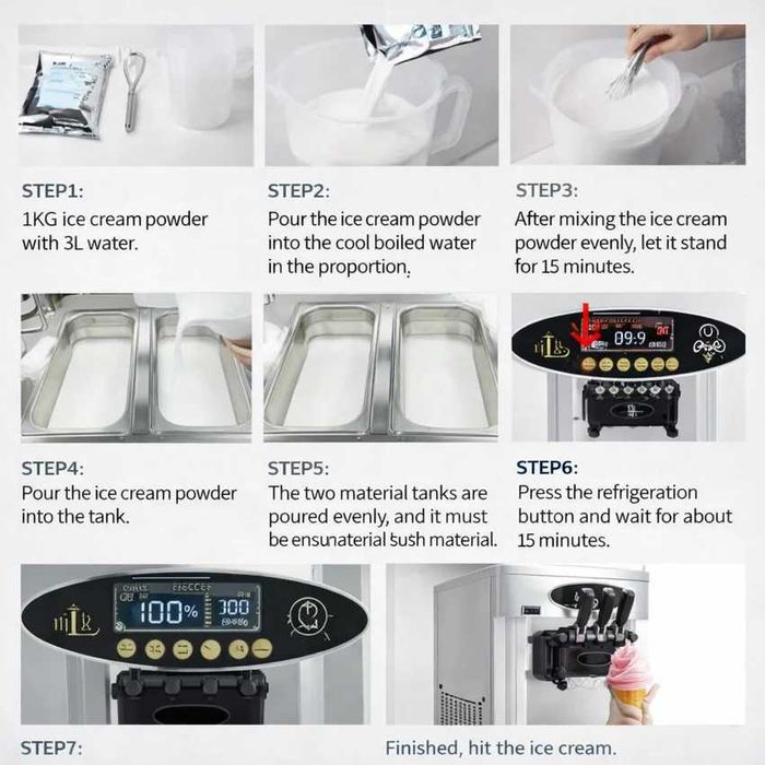 Професионална сладолед машина за крем сладолед MK 25 DB-GF