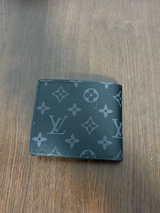Portofel Louis Vuitton Monogram Eclipse Black / Black Flower Original