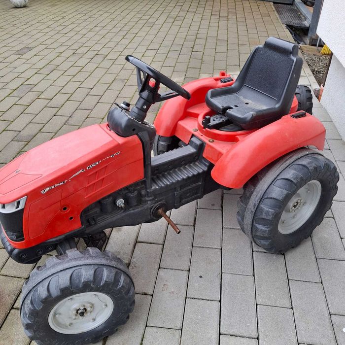 Tractor copii cu remorca si motor electric la pedala