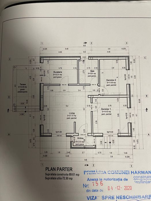 Casa Harman 3 camere - 90mp2