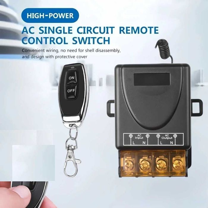 Releu receptor + telecomanda 7kw 220V 30A automatizari forta iluminat