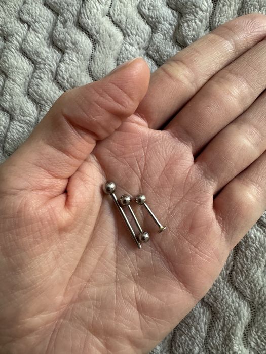 пирсинг-серёжки, мед.сплав