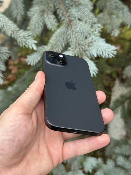 Iphone 15 Black, 128GB,  Garantie 2 ani + Casco 1 an, 100% Sanatate baterie