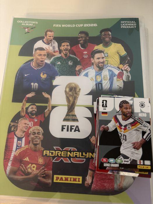 Fac schimb de cartonase ADRENALYN XL world cup 2026