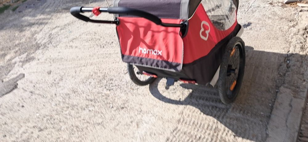 Продавам велосипедно ремарке / детска количка Hamax Traveller за 2 деца