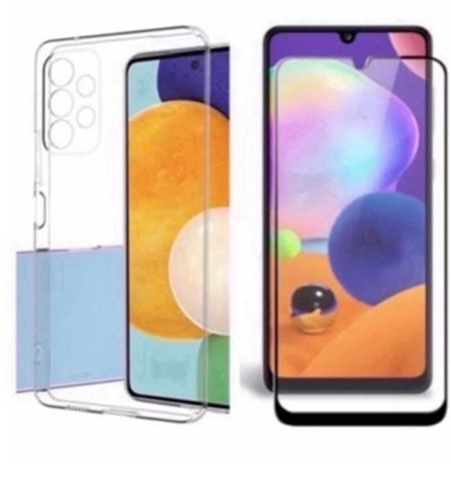 Samsung A33/A23/A15/A05/A16/A07/A17 Husa Silicon+Folie Sticla Curb 11D