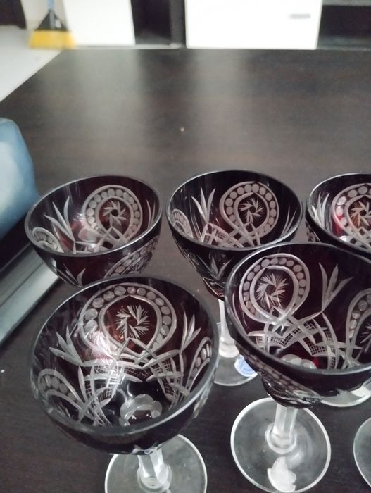 Set pahare și decantor lichior perla lux